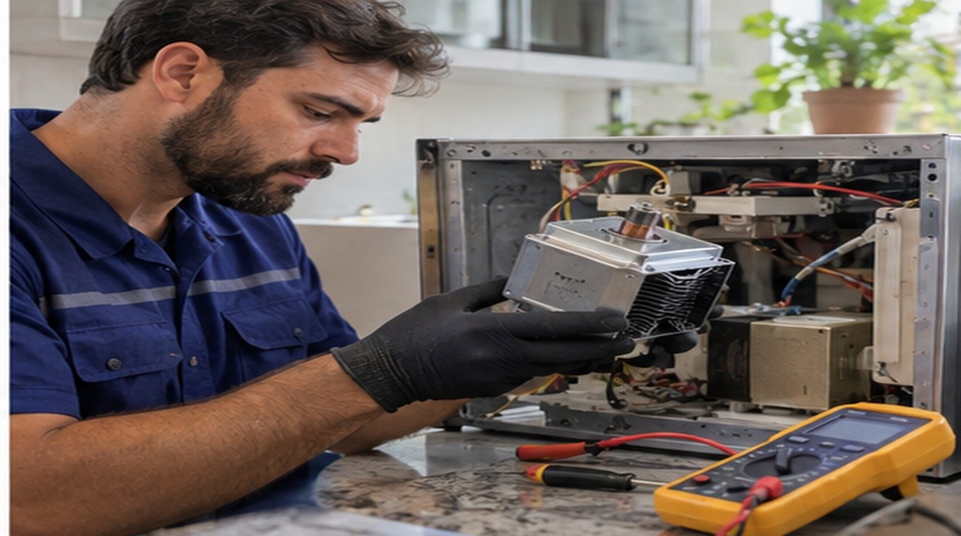 Conserto de micro-ondas em Curitiba‑PR: troca do magnetron