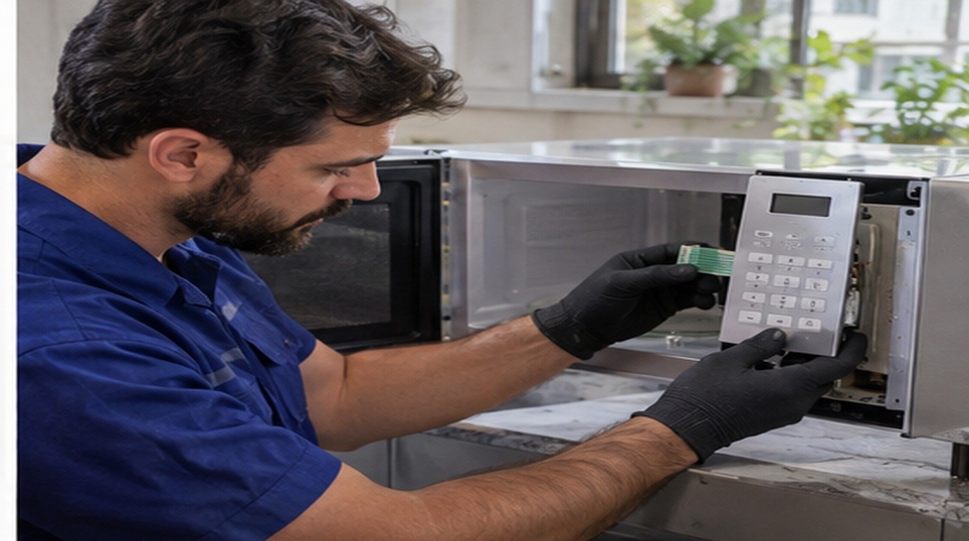 Conserto de micro-ondas em Curitiba‑PR: troca da membrana e do painel
